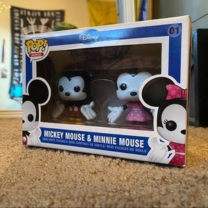 Mickey and Minnie Mouse funko POP!